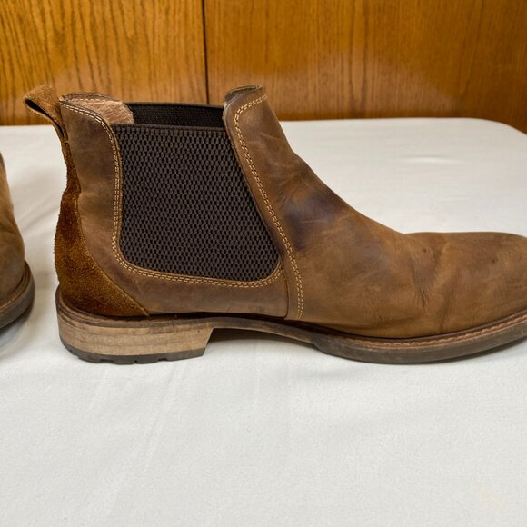 Florshiem Lodge Plain Toe Gore Men's Boots 9 Brown - Picture 7 of 13